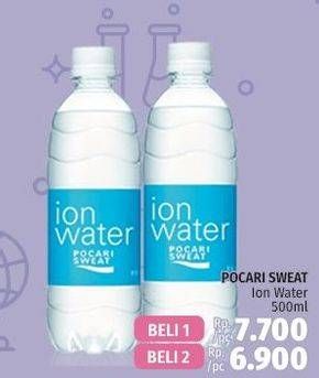 Promo Harga POCARI SWEAT Minuman Isotonik Ion Water per 2 botol 500 ml - LotteMart