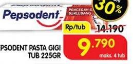 Promo Harga PEPSODENT Pasta Gigi Pencegah Gigi Berlubang 225 gr - Superindo