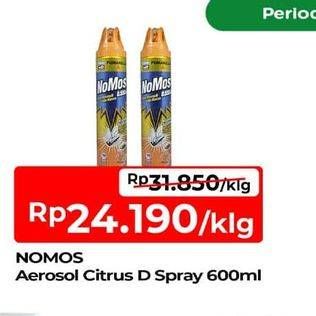 Promo Harga Nomos Aerosol Citrus 600 ml - TIP TOP