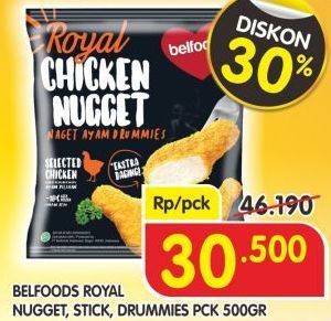 Promo Harga BELFOODS Royal Nugget 500 gr - Superindo