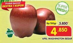 Promo Harga Apel Washington B Besar per 100 gr - Superindo