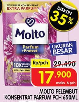 Promo Harga Molto Pewangi 650 ml - Superindo