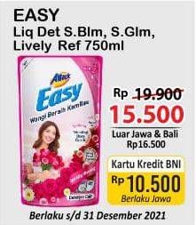 Promo Harga ATTACK Easy Detergent Liquid Sparkling Blooming, Sweet Glamour, Lively Energetic 750 ml - Alfamart