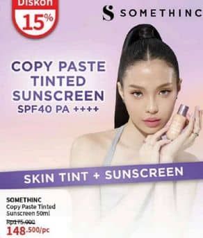 Promo Harga Somethinc Copy Paste Tinted Sunscreen SPF40 PA++++  - Guardian