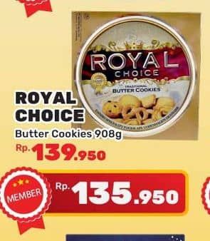 Promo Harga Danish Royal Choice Butter Cookies 908 gr - Yogya