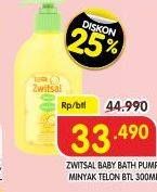 Promo Harga Zwitsal Natural Baby Bath With Minyak Telon 300 ml - Superindo