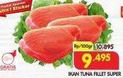 Promo Harga Tuna Fillet per 100 gr - Superindo