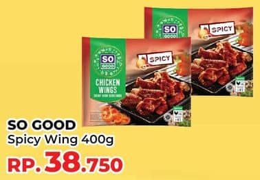 Promo Harga So Good Spicy Wing 400 gr - Yogya