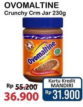 Promo Harga OVOMALTINE Selai Crunchy Cream 230 gr - Alfamart