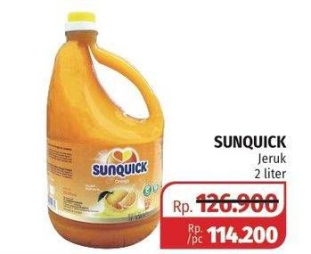 Promo Harga SUNQUICK Minuman Sari Buah Orange 2 ltr - Lotte Grosir