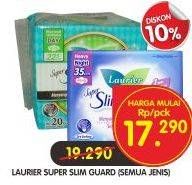 Promo Harga LAURIER Super Slimguard Day 22.5cm 20 pcs - Superindo