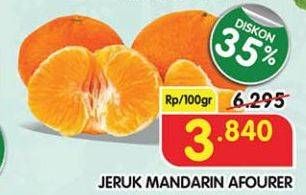 Promo Harga Jeruk Mandarin Shantang Afourer per 100 gr - Superindo