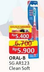 Promo Harga ORAL B Toothbrush Microthin Clean Extra Soft 1 pcs - Alfamart