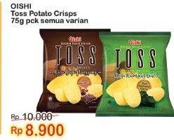 Promo Harga OISHI Toss Potato Crips All Variants 75 gr - Indomaret