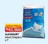 Promo Harga Alfamart Adult Diapers L7 7 pcs - Alfamart
