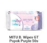 Promo Harga MITU Baby Wipes Purple With W Hazel Chrysanthemum 50 pcs - Alfamart