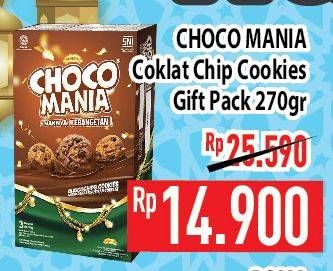 Promo Harga CHOCO MANIA Choco Chip Cookies Gift Pack 270 gr - Hypermart