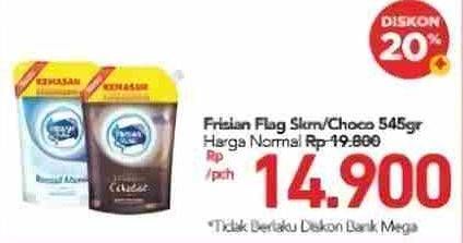 Promo Harga FRISIAN FLAG Susu Kental Manis Putih, Cokelat 545 gr - Carrefour