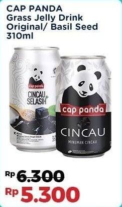 Promo Harga Cap Panda Minuman Kesehatan Cincau, Cincau Selasih 310 ml - Indomaret