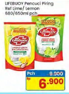 Promo Harga Lifebuoy Pencuci Piring Lemon 650 ml - Indomaret