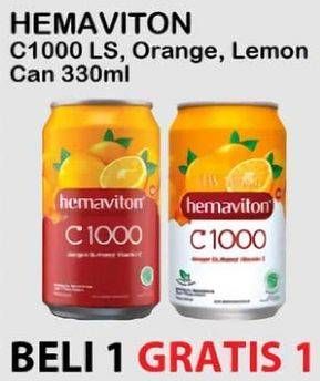 Promo Harga Hemaviton C1000 Orange, Lemon 330 ml - Alfamart
