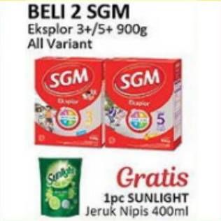Promo Harga SGM Eksplor 3+ Buah & Sayur 400 gr - Indomaret