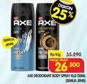 Promo Harga AXE Body Spray All Variants 135 ml - Superindo