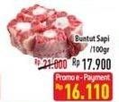 Promo Harga Oxtail Sapi per 100 gr - Hypermart