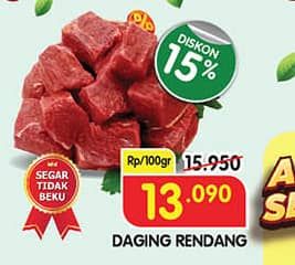Promo Harga Daging Rendang Sapi per 100 gr - Superindo