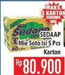 Promo Harga SEDAAP Mie Kuah Soto per 40 pcs - Hypermart