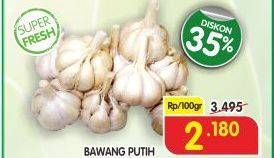 Promo Harga Bawang Putih per 100 gr - Superindo