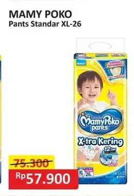 Promo Harga Mamy Poko Pants Xtra Kering XL26 26 pcs - Alfamart