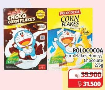 Promo Harga POLOCOCOA Corn Flakes Chocolate, Honey 275 gr - Lotte Grosir