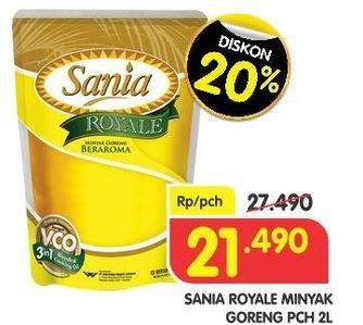 Promo Harga SANIA Minyak Goreng Royale 2 ltr - Superindo