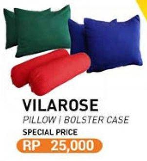 Promo Harga VILAROSE Pillow & Bolster Case  - Carrefour