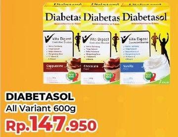 Promo Harga Diabetasol Special Nutrition for Diabetic All Variants 600 gr - Yogya
