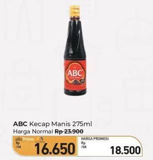 Promo Harga ABC Kecap Manis 275 ml - Carrefour