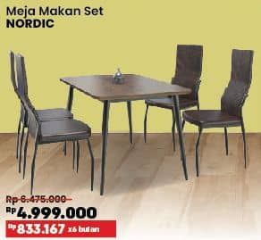 Promo Harga Courts Nordic Meja Makan Set  - COURTS