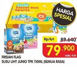 Promo Harga FRISIAN FLAG Susu UHT Junio All Variants per 36 pcs 110 ml - Superindo