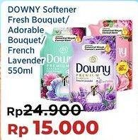 Promo Harga Downy Premium Parfum Fresh Bouquet, Adorable Bouquet, French Lavender 550 ml - Indomaret