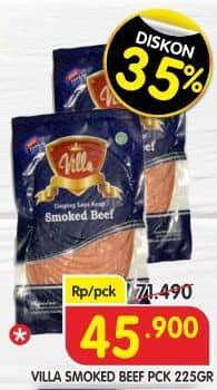 Promo Harga Villa Smoked Beef 225 gr - Superindo