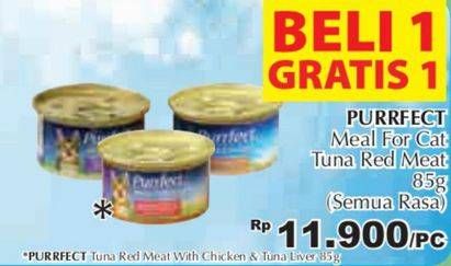 Promo Harga PURRFECT Cat Food All Variants 85 gr - Giant
