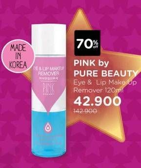 Promo Harga PINK BY PURE BEAUTY Eye Make Up Remover 120 ml - Watsons