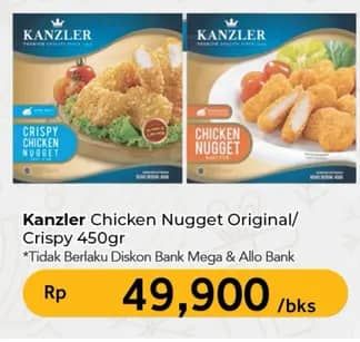 Promo Harga Kanzler Chicken Nugget Original, Crispy 450 gr - Carrefour