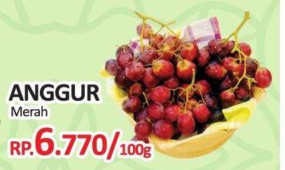 Promo Harga Anggur Merah per 100 gr - Yogya