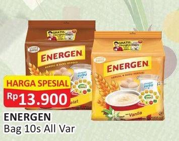 Promo Harga ENERGEN Cereal Instant All Variants per 10 sachet - Alfamart