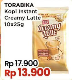 Promo Harga Torabika Creamy Latte per 20 sachet 25 gr - Indomaret
