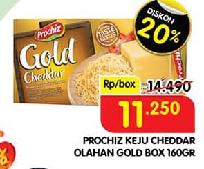 Promo Harga Prochiz Gold Cheddar 160 gr - Superindo