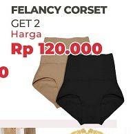 Promo Harga FELANCY Underwear Corset per 2 pcs - Carrefour