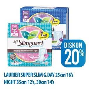 Promo Harga Laurier Super Slimguard Day/Night  - Hypermart